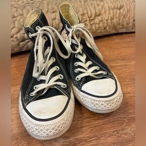 Converse Chuck Taylor All Star High Top Sneakers Women's 7 Black Classic Canvas